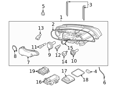Bulbs - Chassis for 2008 Volvo XC70 #4