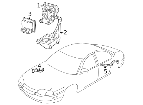 ABS Components for 2002 Chevrolet Impala #0
