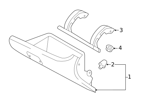 Glove Box for 2023 Mitsubishi Mirage #0