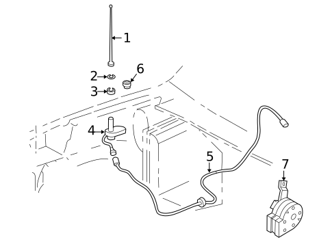 Antenna & Radio for 2003 Oldsmobile Bravada #0