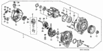 31105PR7A01 - Engine: HOLDER ASSY., BRUSH for Acura Image