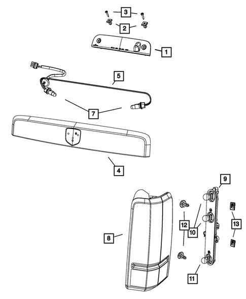 Lamps-Interior and Exterior for 2008 Jeep Liberty #1