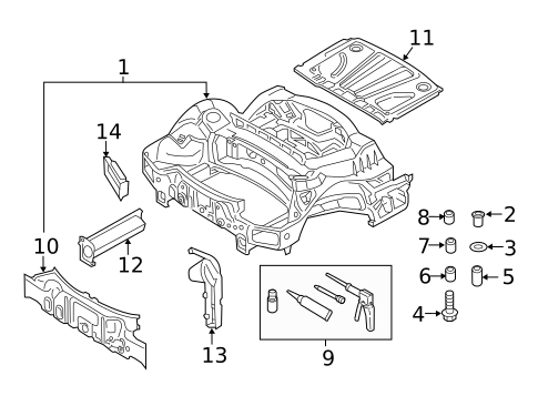 Rear Body for 2019 Porsche 718 Boxster #0