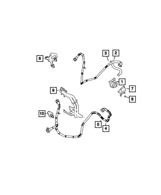 68438899AA - : Coolant Hose for Mopar Image