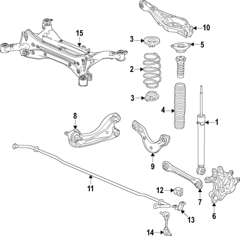 Rear Suspension for 2025 Honda CR-V #0