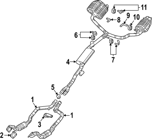 Exhaust Components for 2018 Chrysler 300 #0