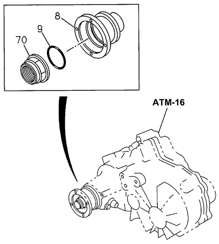 AT Transfer Gear - Output for 1996 Acura SLX #0
