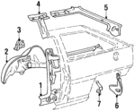 MB312807 - : Inner Panel for Mitsubishi: Mirage Image