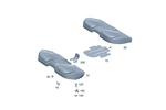2239209004 - Rear Seat: Outer Cover, Rr Seat Cush for Mercedes-Benz: 350SD, S500, S63 AMG E Performance Image