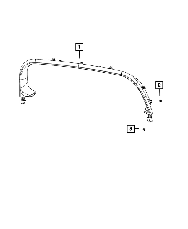 « 7RP25TX7AB – Interior Trim : Garnissage Du Hayon, Haut Panneau pour Mopar Image »