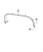7RP25TX7AB - Interior Trim: Liftgate Trim Upper Panel for Jeep: Grand Cherokee Image