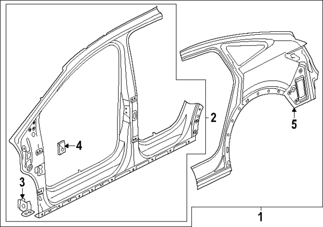 89E810075 - Body: Uniside for Audi Image