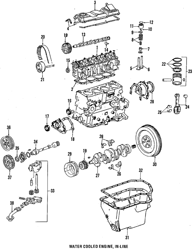 26103161B - : Engine Crankshaft Sealing Flange Gasket for Volkswagen Image