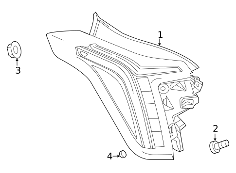 Tail Lamps for 2025 Cadillac CT5 #0