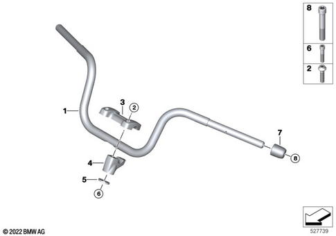 Motorcycle Handlebars for 2022 BMW-Motorrad R 18 Roctane #0