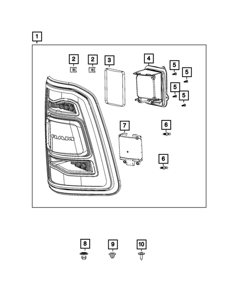 Lamps, Interior and Exterior for 2021 Ram 1500 #6
