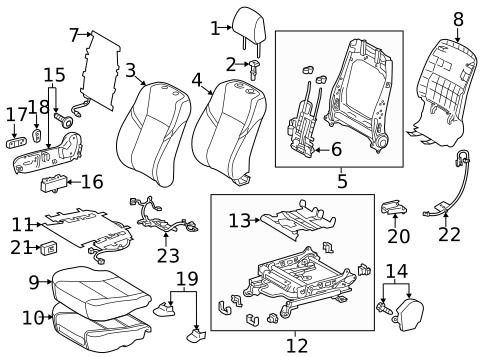 Power Seats for 2016 Toyota Avalon #2