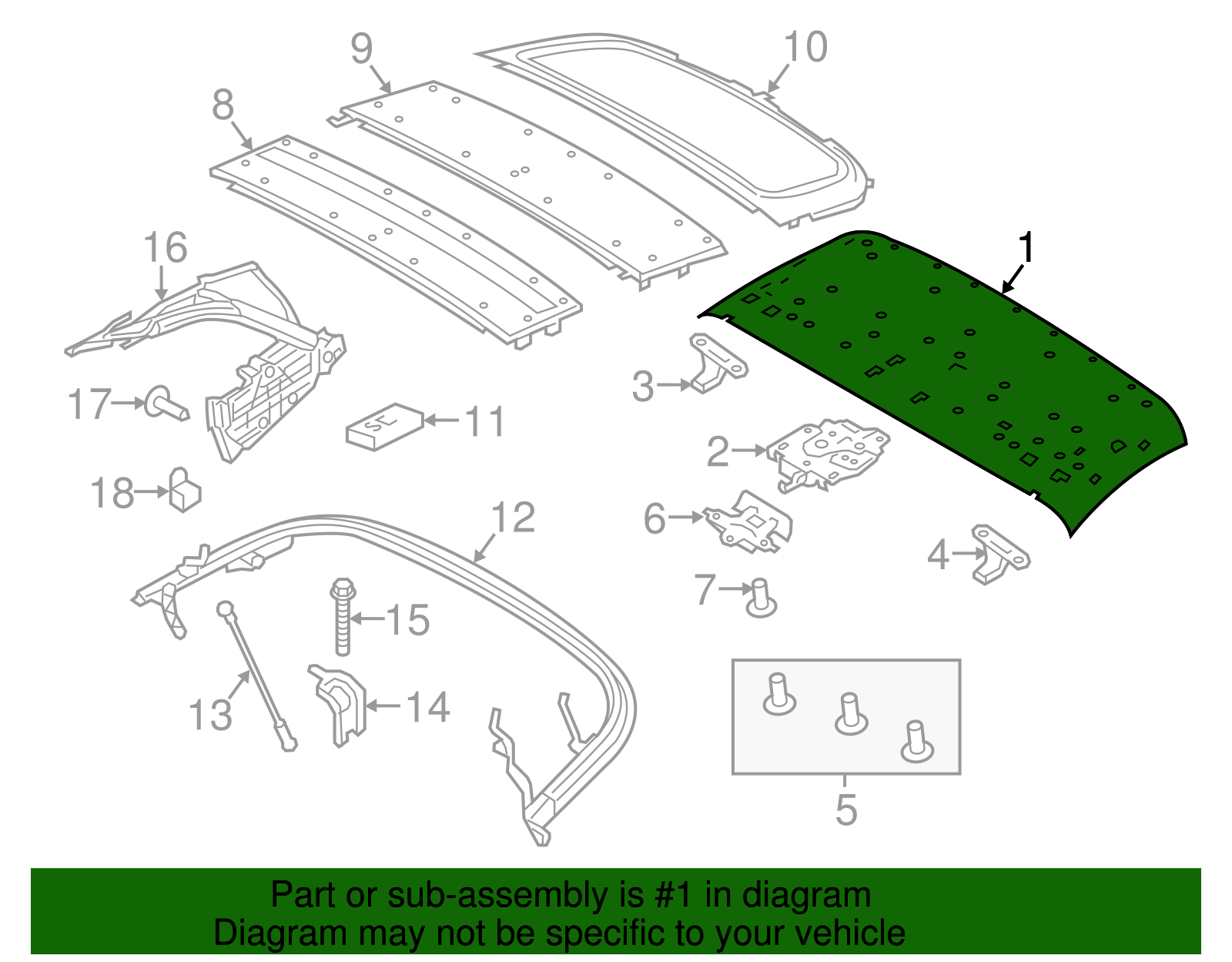Roof Frame - Porsche (9P1-898-526)