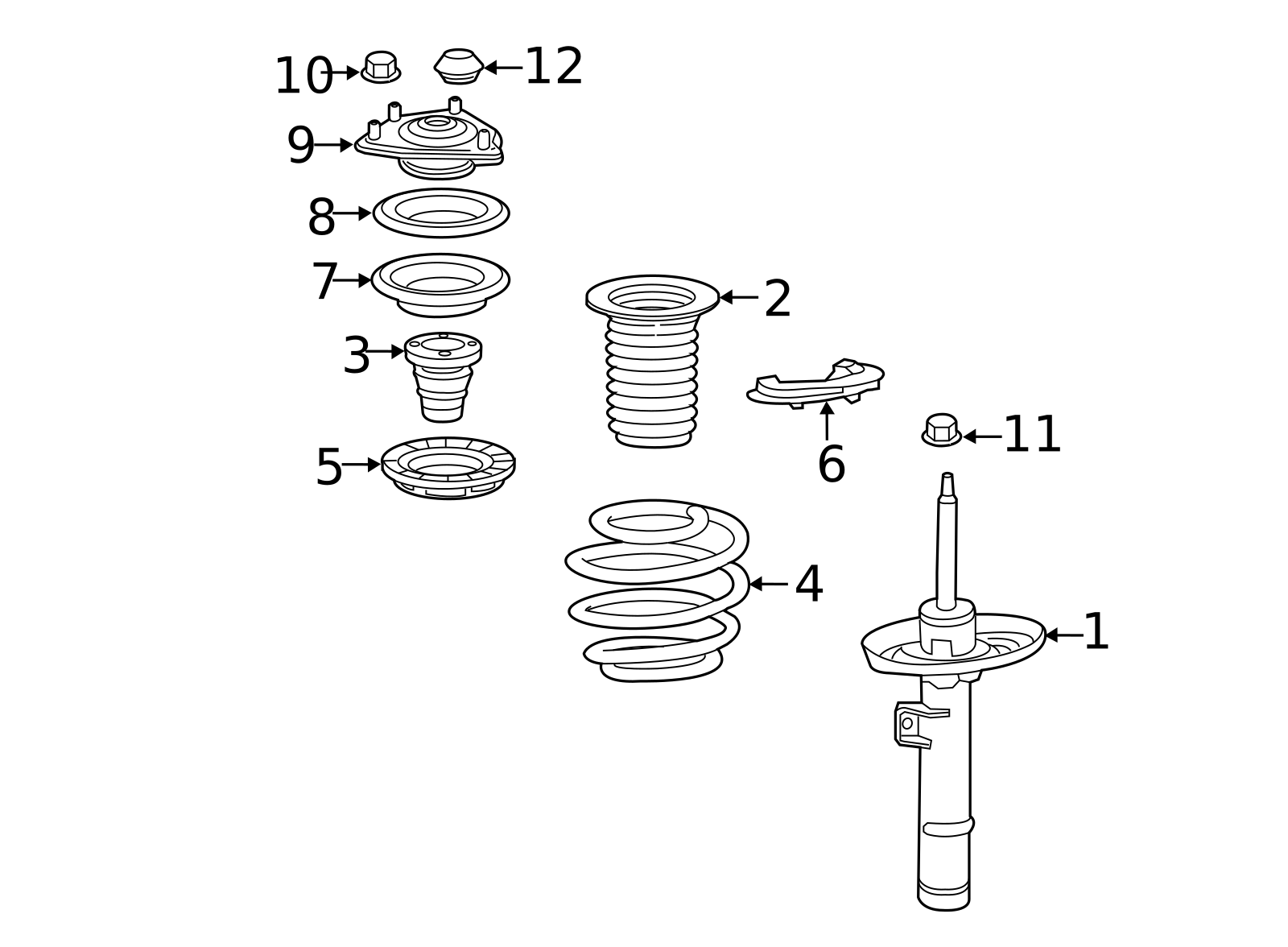 2020 Honda CR-V Spring Assembly, L Front 51406-TLB-A21 | Upstate Honda ...
