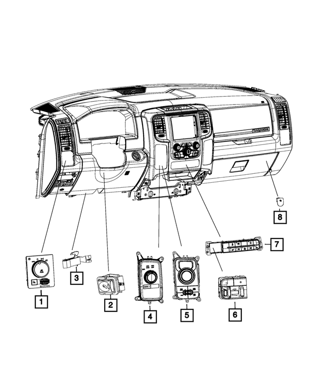 56054273AL - Electrical: Transmission Shifter for Mopar Image image