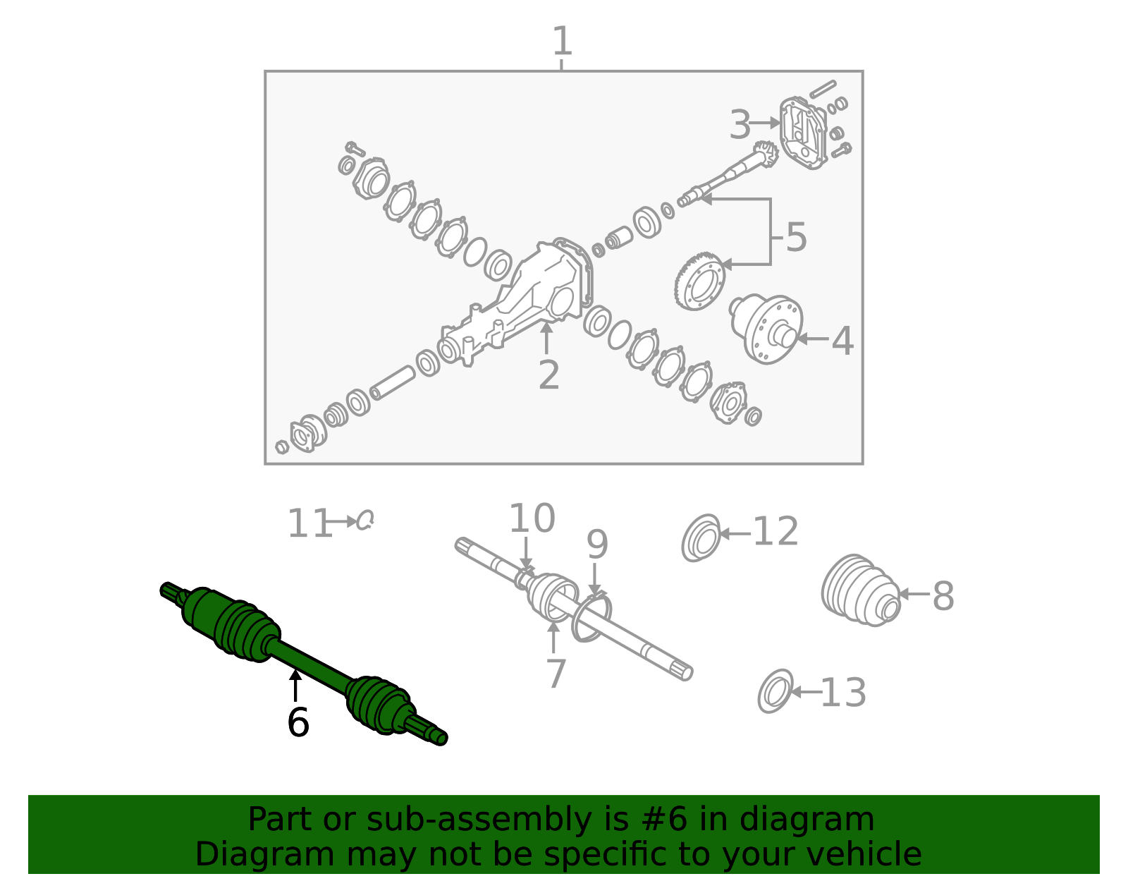 28421AG02C - 2005-2009 Subaru - Rear Axle Assembly | Subaru Parts HQ