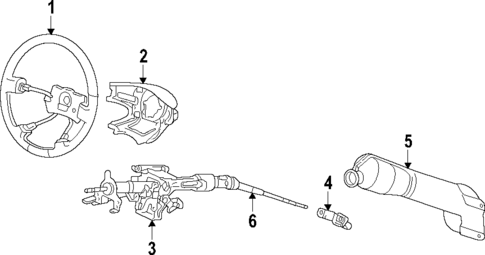 Steering Column for 2009 Acura RL #0