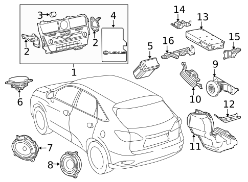 Sound System for 2016 Lexus RX450h #0