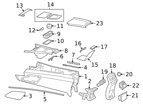 Center Console for 2019 Mercedes-Benz G63 AMG #0