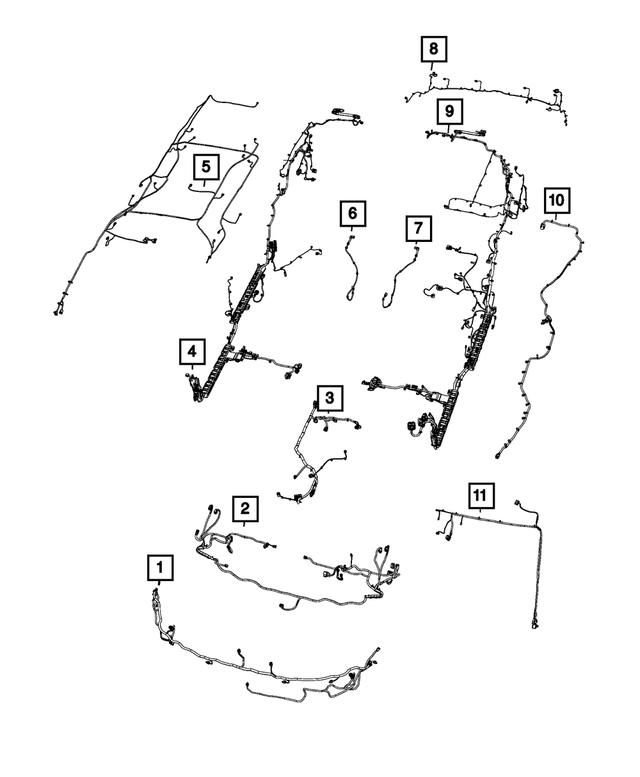 68476655AB - : Front End Module Wiring for Mopar Image