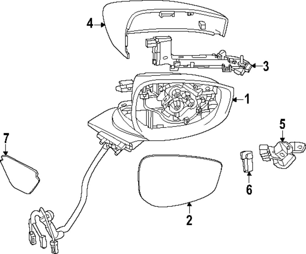 KMV6-69-1GX - 2024 Mazda CX-90 - Mirror Glass | Mazda Part Direct
