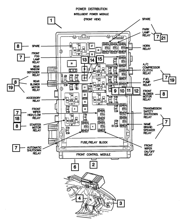 5134705AA - Electrical: Power Distribution Center Cover for Mopar Image image