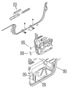 55363274AA - Body Sheet Metal Except Doors: Mercury Warning Label for Mopar Image