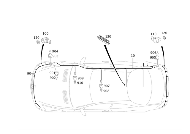2165400113 - Electrical System: Electrical Wiring Harness for Mercedes-Benz: CL550, CL600, CL63 AMG, CL65 AMG Image image