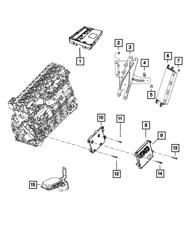 68141702AA - Electrical: Module Bracket for Mopar Image image