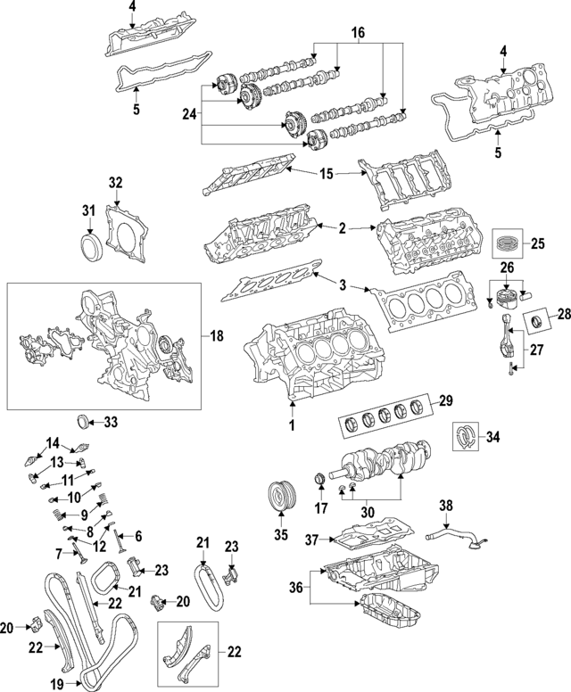 1140139A07 - Engine: Cylinder Block for Lexus Image