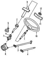251419505 - Steering: Upper Column for Volkswagen: Vanagon Image