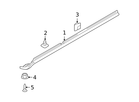 Exterior Trim - Pillars for 2009 Hyundai Tucson #0