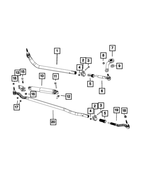 Steering Linkage and Steering Shock for 2022 Jeep Gladiator #0