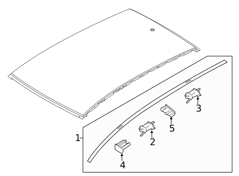 Exterior Trim - Roof for 2018 Hyundai Elantra GT #0