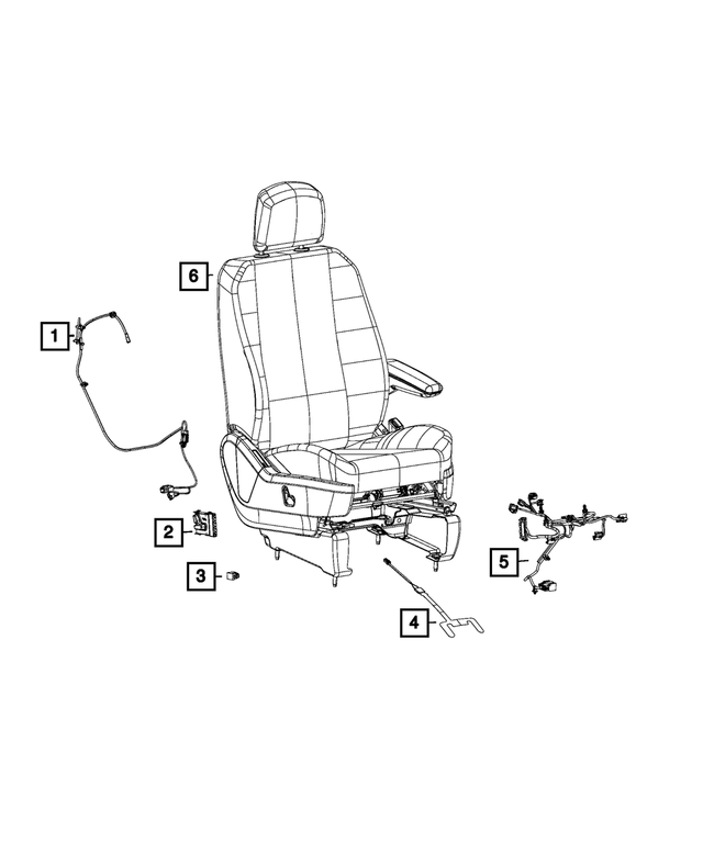 56054214AE - Electrical: Seat Belt Reminder Sensor for Mopar Image image