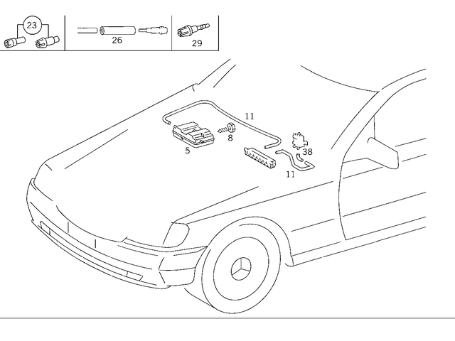 1408050019 - Vacuum System: Container for Mercedes-Benz Image image
