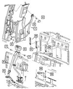 6507057AA - Interior Trim: Hex Head Screw And Washer for Dodge: Dakota, Ram 1500, Ram 2500, Ram 3500 | Ram: 1500, 2500, 3500, ProMaster EV Image