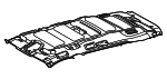 6331008Q30B1 - Body: Headliner for Toyota: Sienna Image