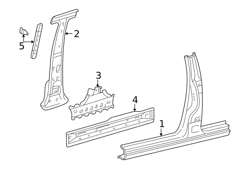 Center Pillar & Rocker for 2004 Toyota Tundra #0