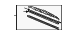 8522233180 - Body: Wiper Blade for Toyota: Echo, Solara Image