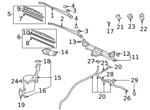 Wipers for 2004 Toyota Echo #0