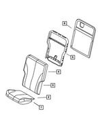 1CT501DVAA - Interior Trim: Rear Seat Cushion, Right for Mopar Image