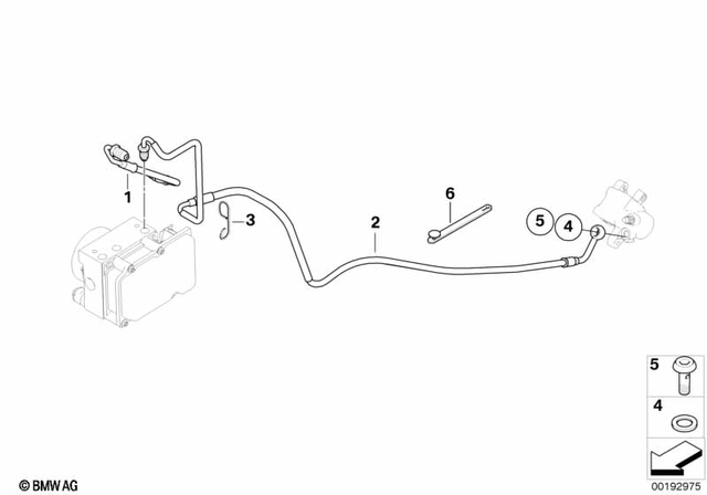 34217711809 - Brakes: Brake Pipe Bracket -  for BMW-Motorrad Image