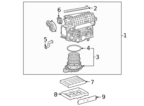 Blower Motor & Fan for 2023 Lexus LX600 #0