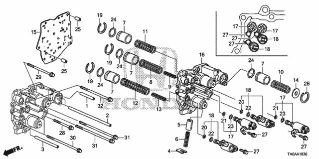 AT Accumulator Body (V6) for 2012 Honda Accord #0
